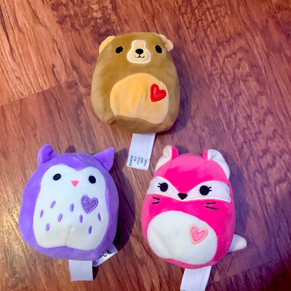 3 mini squishmallows